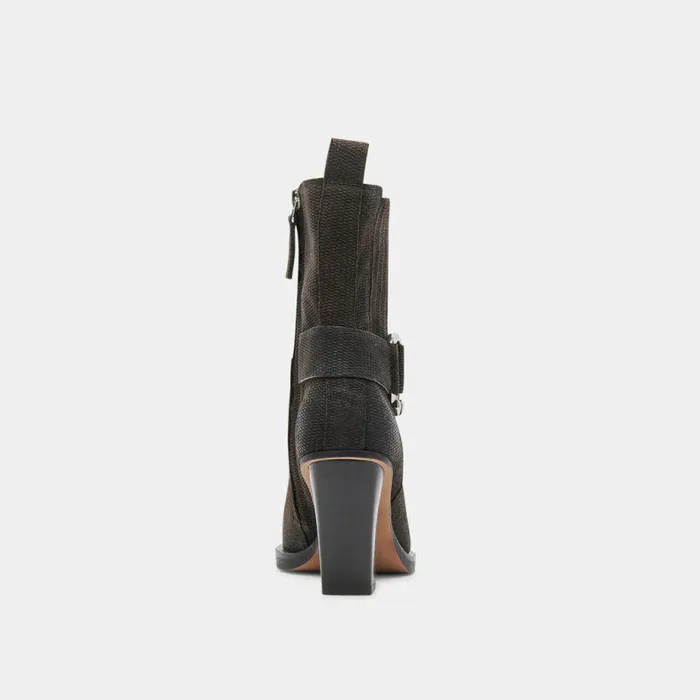 Boots and Booties Shop Dolce Vita Bounty Boots Onyx Embossed Suede Onyx Embossed Suede