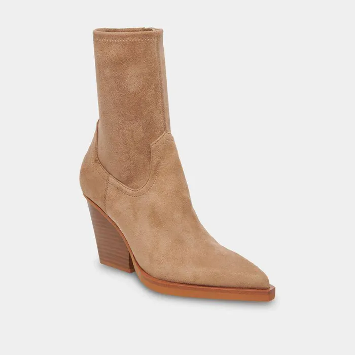 Boots and Booties Shop Dolce Vita Boyd Boots Truffle Stella Suede Women039s Minimalist Booties Truffle Stella Suede