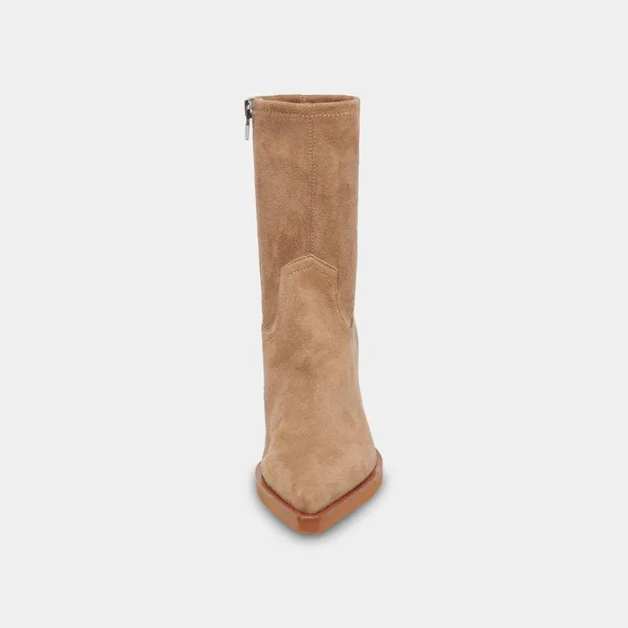 Boots and Booties Shop Dolce Vita Boyd Boots Truffle Stella Suede Women039s Minimalist Booties Truffle Stella Suede