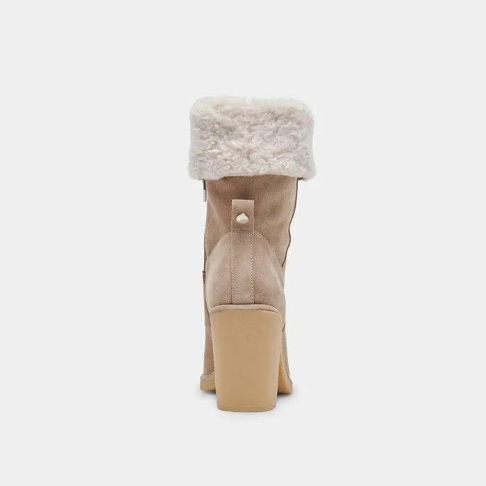 Boots and Booties Shop Dolce Vita Caddie Plush Boots Almond Suede Almond Suede