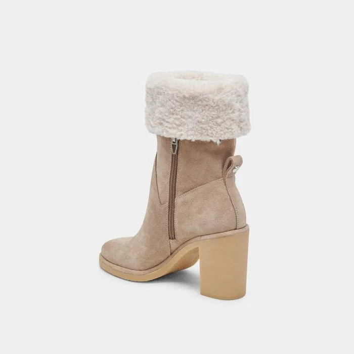 Boots and Booties Shop Dolce Vita Caddie Plush Boots Almond Suede Almond Suede