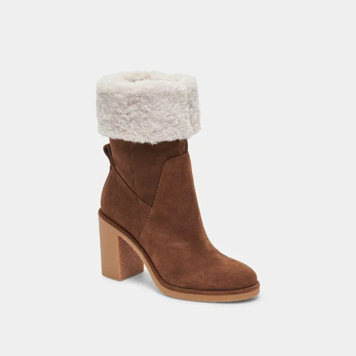 Boots and Booties Shop Dolce Vita Caddie Plush Boots Cocoa Suede Cocoa Suede