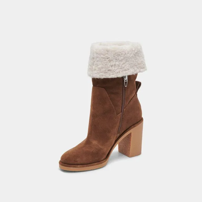 Boots and Booties Shop Dolce Vita Caddie Plush Boots Cocoa Suede Cocoa Suede