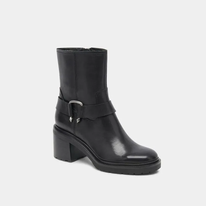 Boots and Booties Shop Dolce Vita Camros Boots Black Leather Women039s Black Leather Moto Boots Black Leather