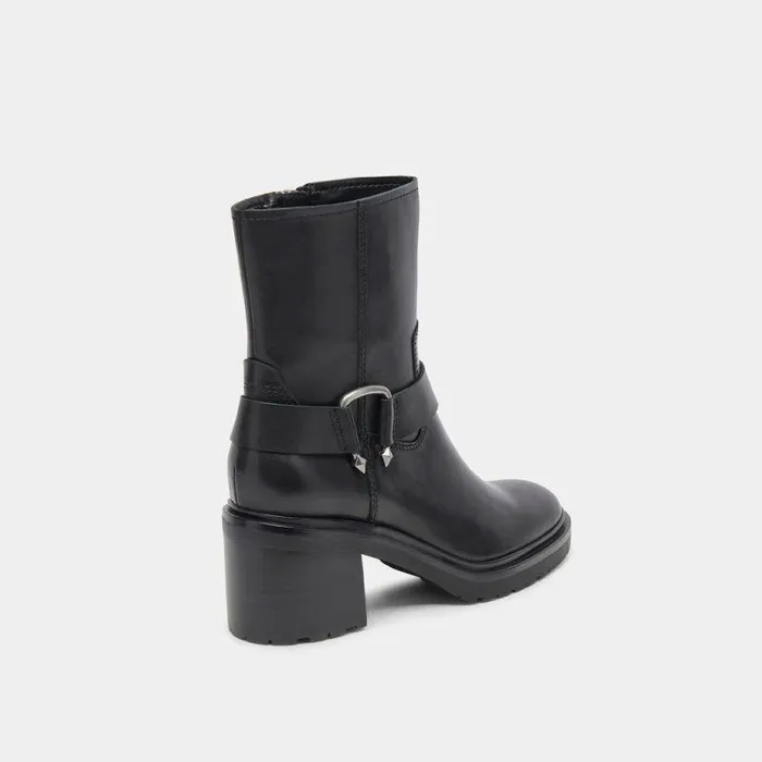 Boots and Booties Shop Dolce Vita Camros Boots Black Leather Women039s Black Leather Moto Boots Black Leather