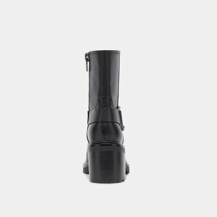 Boots and Booties Shop Dolce Vita Camros Boots Black Leather Women039s Black Leather Moto Boots Black Leather
