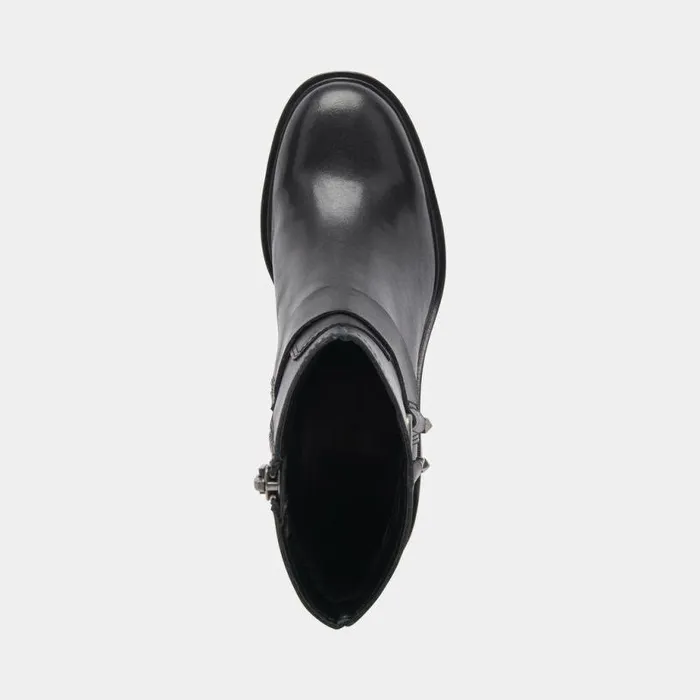 Boots and Booties Shop Dolce Vita Camros Boots Black Leather Women039s Black Leather Moto Boots Black Leather
