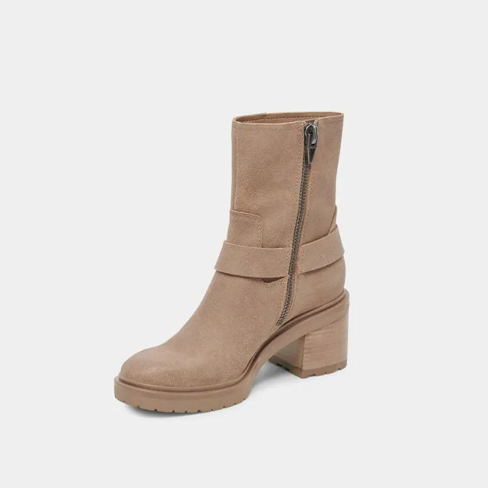 Boots and Booties Shop Dolce Vita Camros Boots Truffle Suede Women039s Truffle Suede Moto Boots Truffle Suede