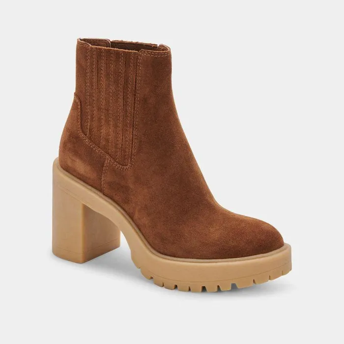Boots and Booties Shop Dolce Vita Caster H2o Booties Camel Suede Camel Suede