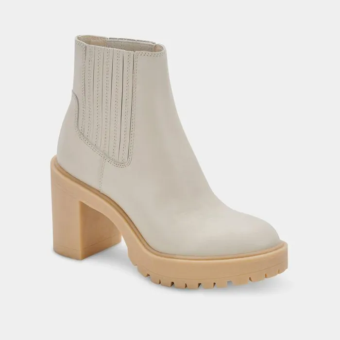 Boots and Booties Shop Dolce Vita Caster H2o Booties Ivory Leather Ivory Leather
