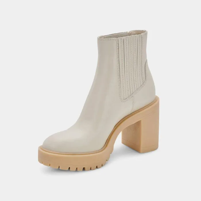 Boots and Booties Shop Dolce Vita Caster H2o Booties Ivory Leather Ivory Leather