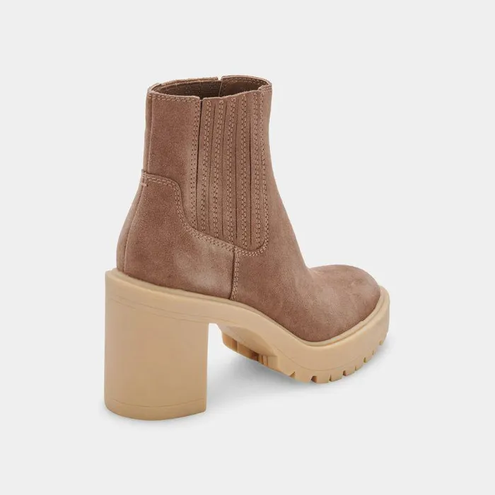 Boots and Booties Shop Dolce Vita Caster H2o Booties Mushroom Suede Mushroom