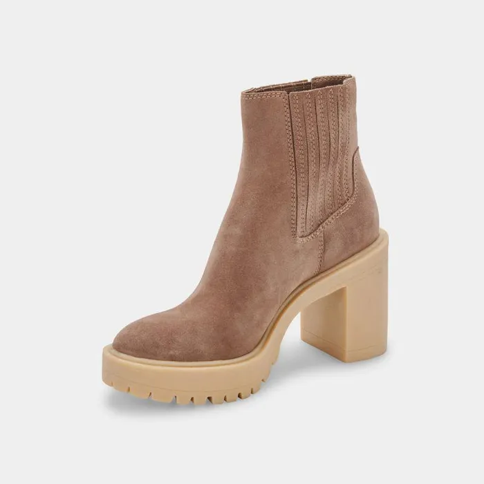 Boots and Booties Shop Dolce Vita Caster H2o Booties Mushroom Suede Mushroom