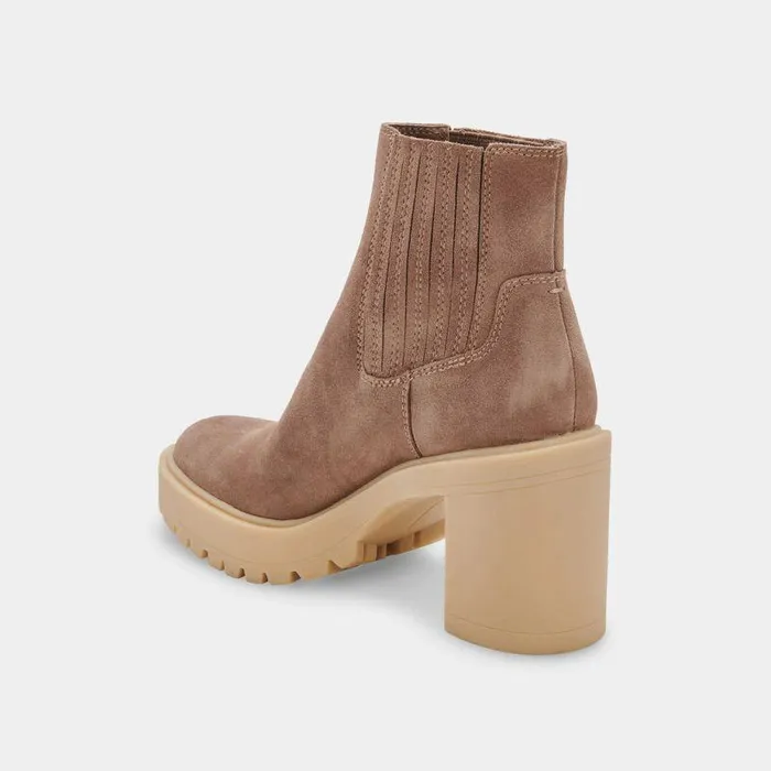 Boots and Booties Shop Dolce Vita Caster H2o Booties Mushroom Suede Mushroom
