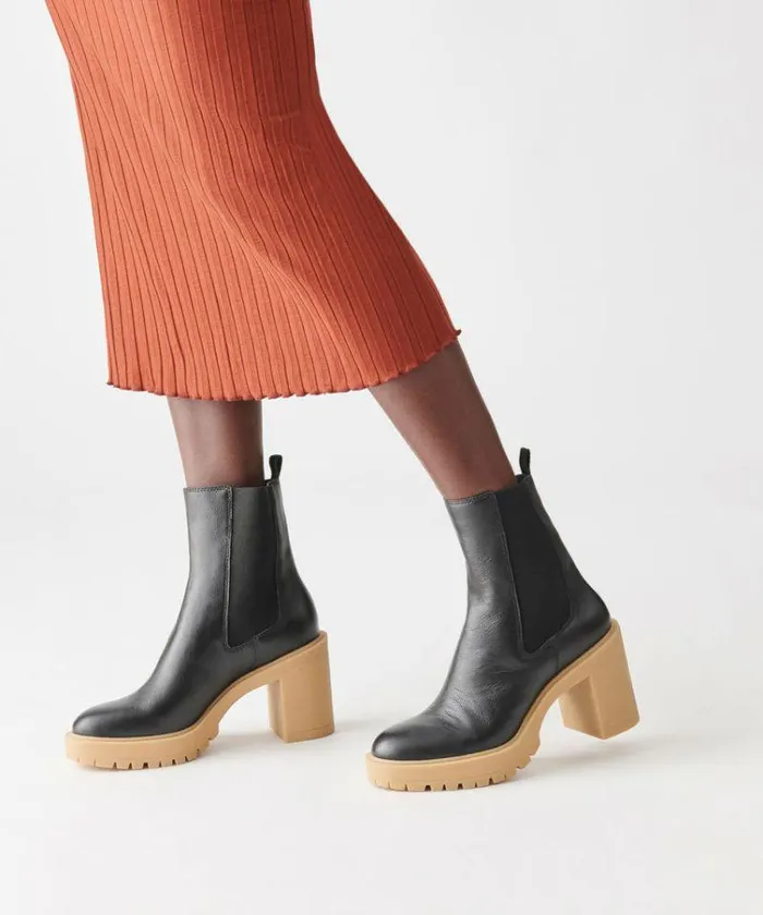 Boots and Booties Shop Dolce Vita Coen H2o Boots Black Leather Black Leather H2o