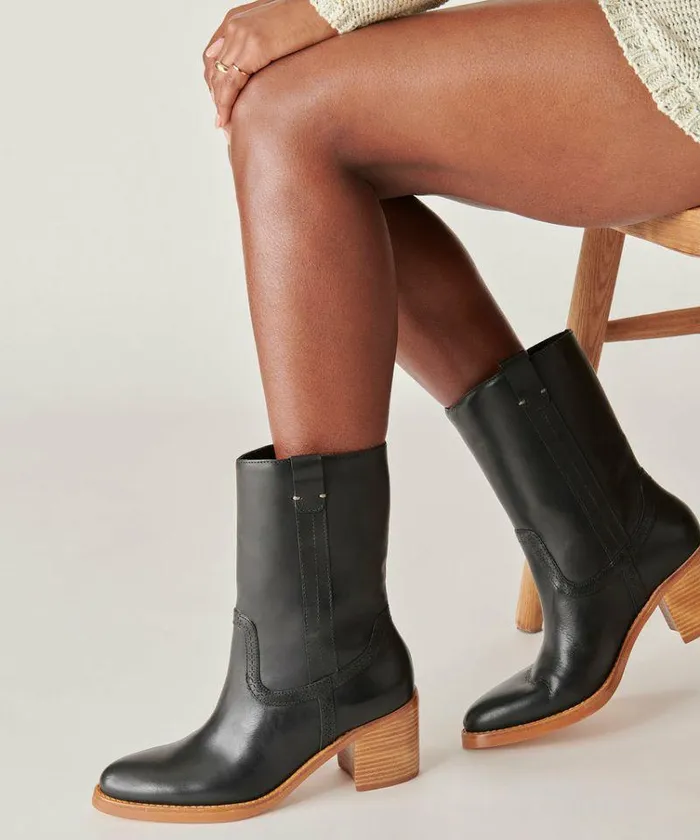 Boots and Booties Shop Dolce Vita Colete Boots Black Leather Black Leather