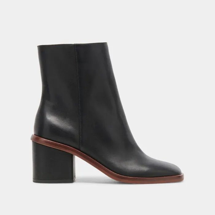 Boots and Booties Shop Dolce Vita Dapper Booties Black Leather Black Leather