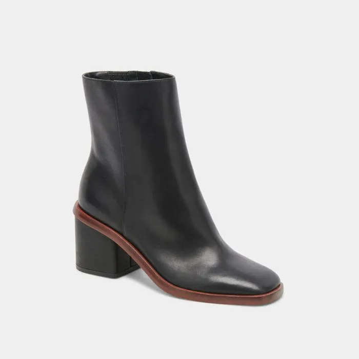 Boots and Booties Shop Dolce Vita Dapper Booties Black Leather Black Leather