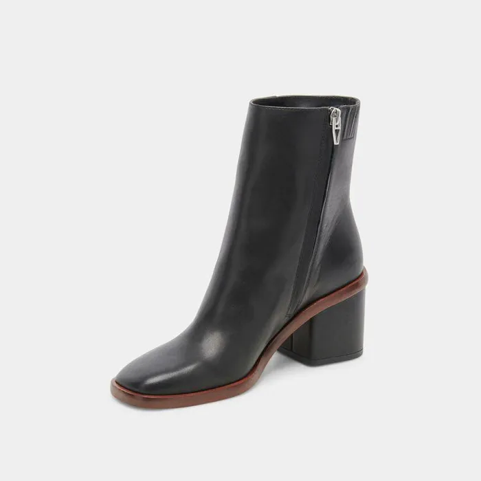 Boots and Booties Shop Dolce Vita Dapper Booties Black Leather Black Leather