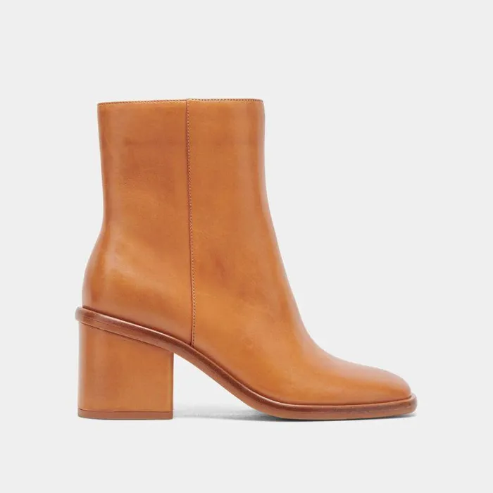 Boots and Booties Shop Dolce Vita Dapper Booties Tan Leather Tan Leather