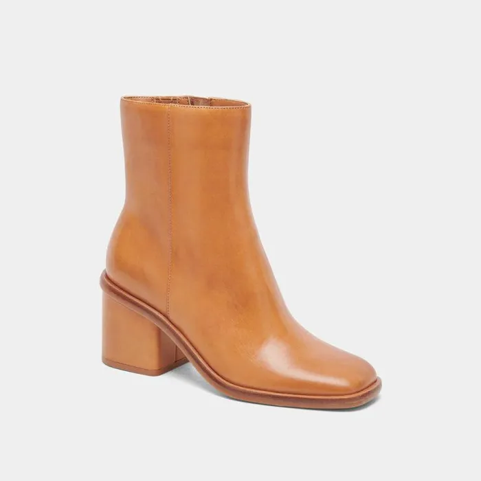 Boots and Booties Shop Dolce Vita Dapper Booties Tan Leather Tan Leather