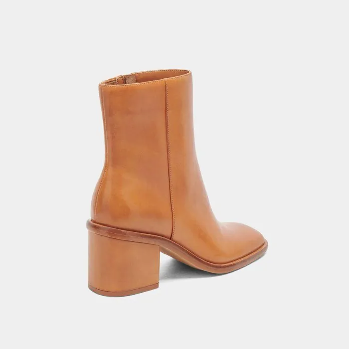 Boots and Booties Shop Dolce Vita Dapper Booties Tan Leather Tan Leather