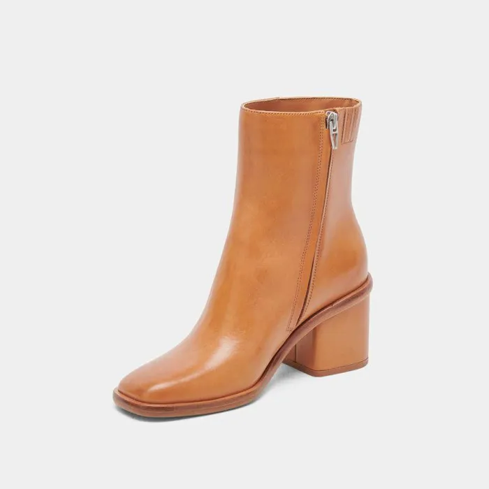 Boots and Booties Shop Dolce Vita Dapper Booties Tan Leather Tan Leather