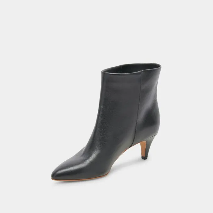 Boots and Booties Shop Dolce Vita Dee Wide Booties Jet Black Leather Jet Black Leather