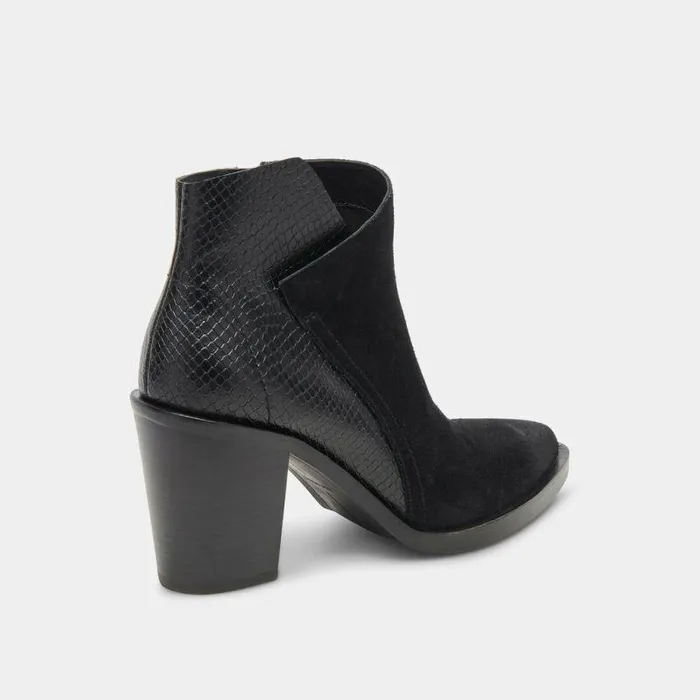 Boots and Booties Shop Dolce Vita Deena Booties Black Multi Suede Black Multi Suede