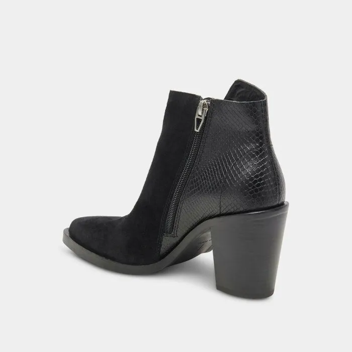 Boots and Booties Shop Dolce Vita Deena Booties Black Multi Suede Black Multi Suede