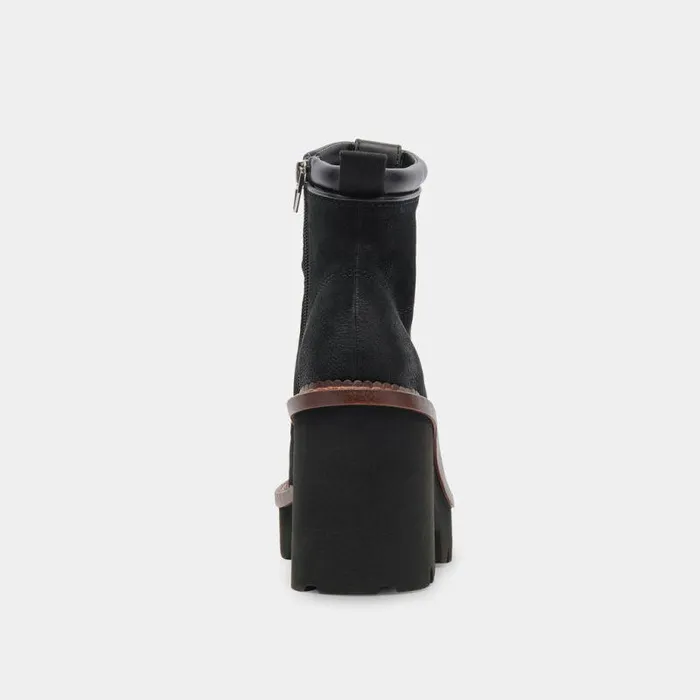 Boots and Booties Shop Dolce Vita Dommie Boots Black Nubuck Black Winter Platform Boots Black Nubuck