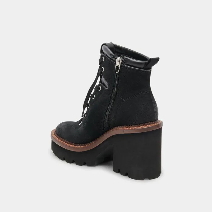 Boots and Booties Shop Dolce Vita Dommie Boots Black Nubuck Black Winter Platform Boots Black Nubuck