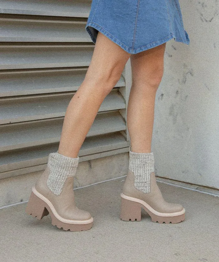 Boots and Booties Shop Dolce Vita Drago Boots Taupe Leather Taupe Leather