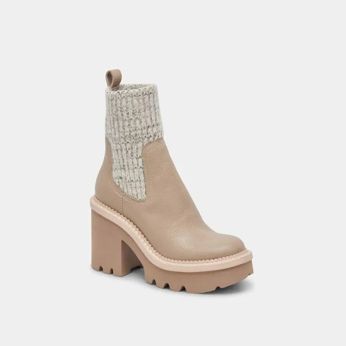 Boots and Booties Shop Dolce Vita Drago Boots Taupe Leather Taupe Leather