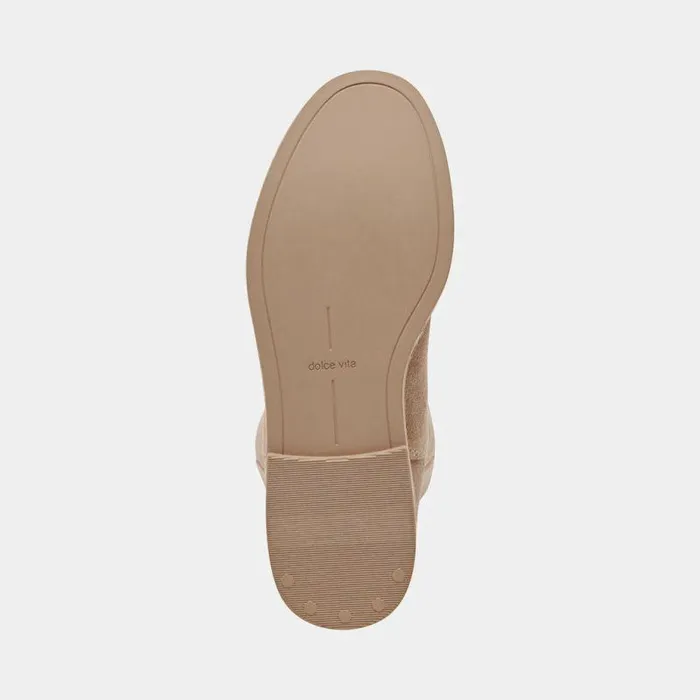 Boots and Booties Shop Dolce Vita Eamon H2o Almond Suede Boots Waterproof Black Leather Boots Almond Suede