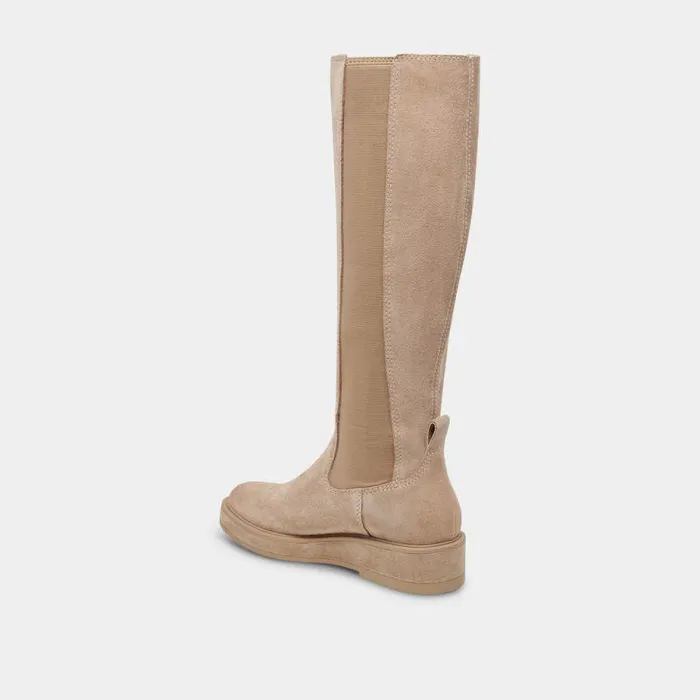 Boots and Booties Shop Dolce Vita Eamon H2o Almond Suede Boots Waterproof Black Leather Boots Almond Suede