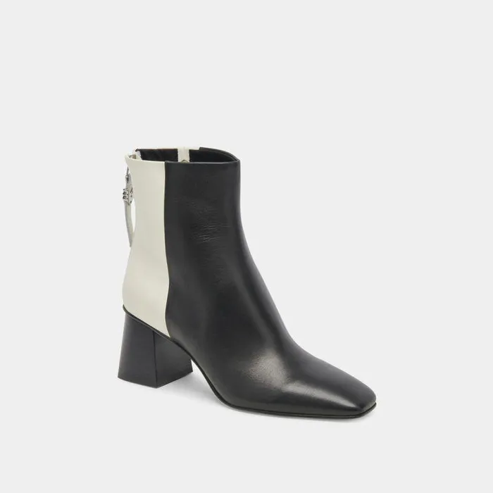 Boots and Booties Shop Dolce Vita Fifi H2o Booties Black White Leather Black White Leather