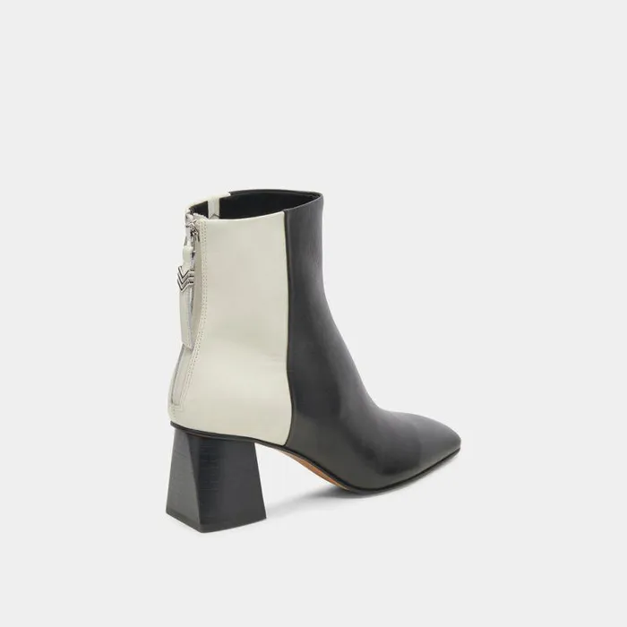 Boots and Booties Shop Dolce Vita Fifi H2o Booties Black White Leather Black White Leather