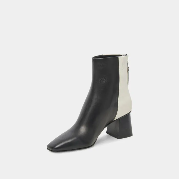 Boots and Booties Shop Dolce Vita Fifi H2o Booties Black White Leather Black White Leather
