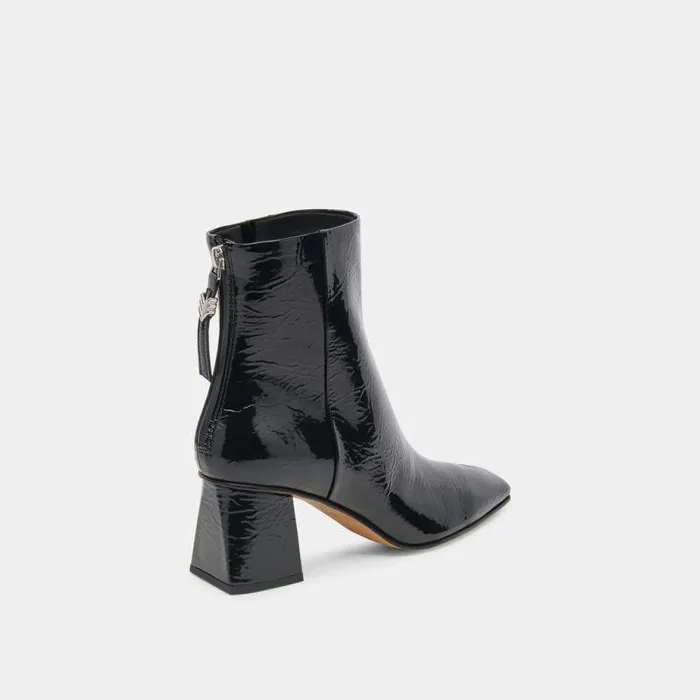 Boots and Booties Shop Dolce Vita Fifi H2o Wide Booties Midnight Crinkle Patent Midnight Crinkle Patent
