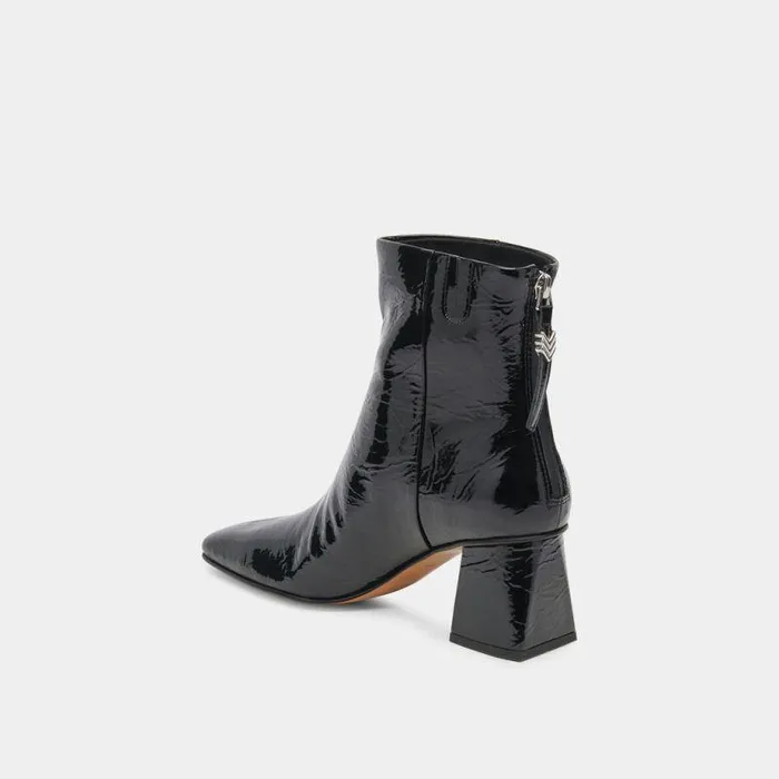 Boots and Booties Shop Dolce Vita Fifi H2o Wide Booties Midnight Crinkle Patent Midnight Crinkle Patent