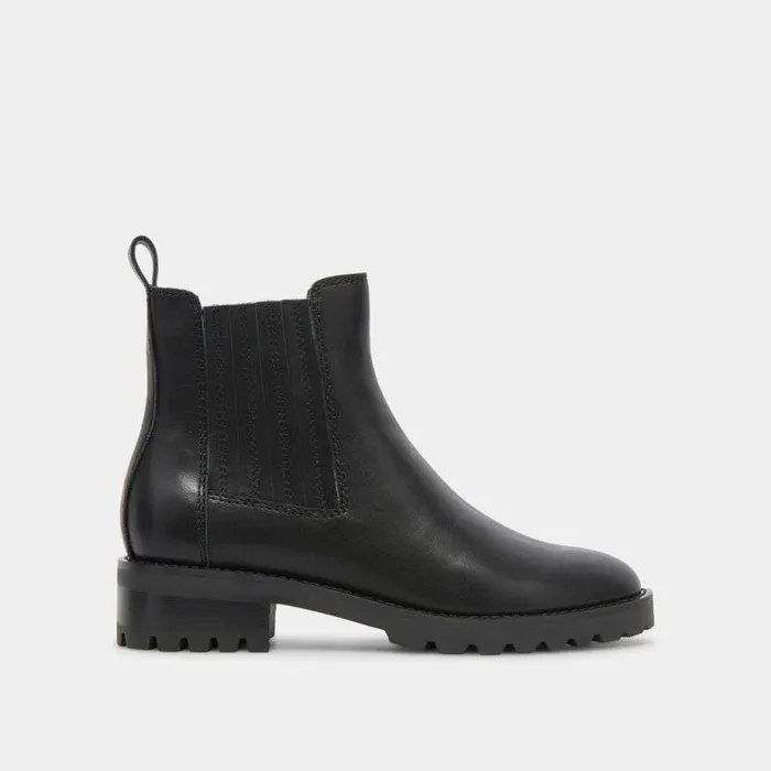 Boots and Booties Shop Dolce Vita Fraya H2o Booties Black Leather Black Leather