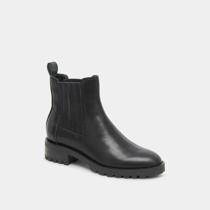 Boots and Booties Shop Dolce Vita Fraya H2o Booties Black Leather Black Leather
