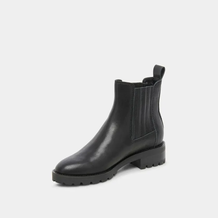 Boots and Booties Shop Dolce Vita Fraya H2o Booties Black Leather Black Leather