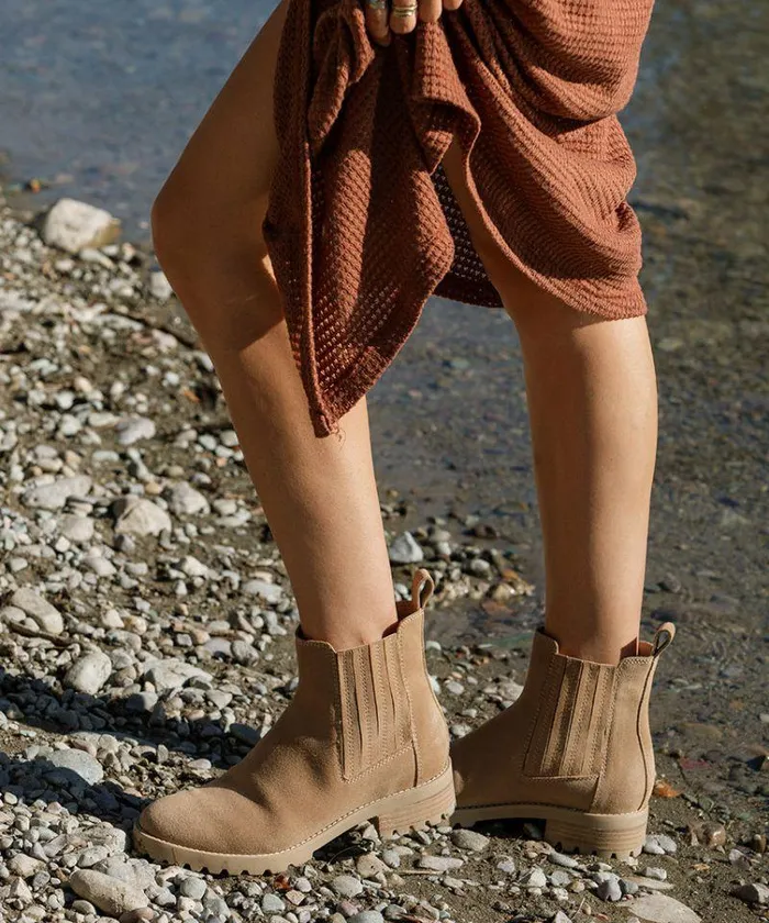 Boots and Booties Shop Dolce Vita Fraya H2o Booties Taupe Suede Taupe Suede