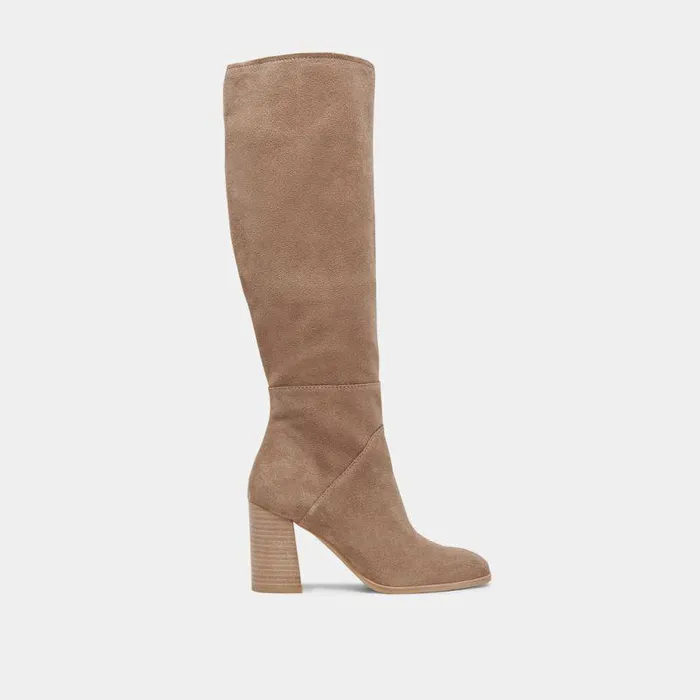 Boots and Booties Shop Dolce Vita Fynn Boots Truffle Suede Kneehigh Truffle Suede Boots Truffle Suede