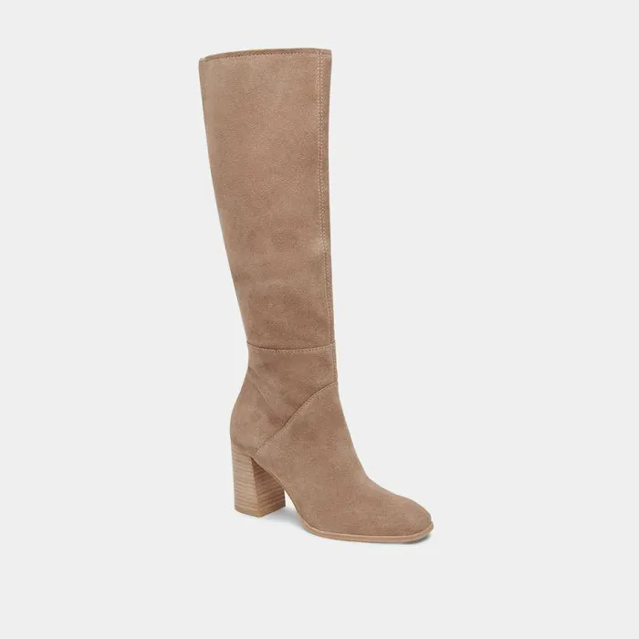 Boots and Booties Shop Dolce Vita Fynn Boots Truffle Suede Kneehigh Truffle Suede Boots Truffle Suede