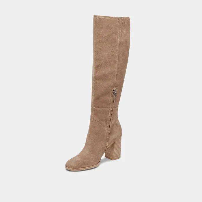 Boots and Booties Shop Dolce Vita Fynn Boots Truffle Suede Kneehigh Truffle Suede Boots Truffle Suede