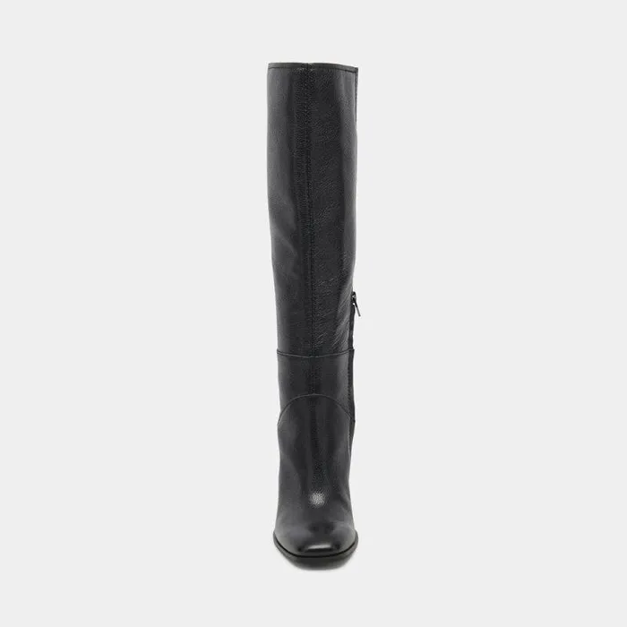 Boots and Booties Shop Dolce Vita Fynn Wide Calf Boots Onyx Leather Women039s Onyx Kneehigh Boots Onyx Leather