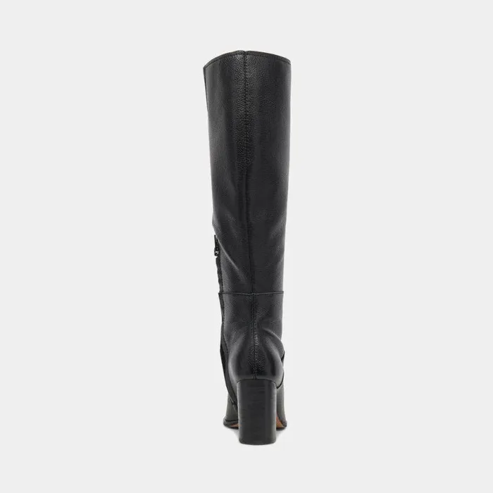 Boots and Booties Shop Dolce Vita Fynn Wide Calf Boots Onyx Leather Women039s Onyx Kneehigh Boots Onyx Leather